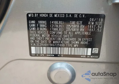 2019 Honda Hr-V Sport from USA, damaged, VIN 3CZRU6H15KG725999